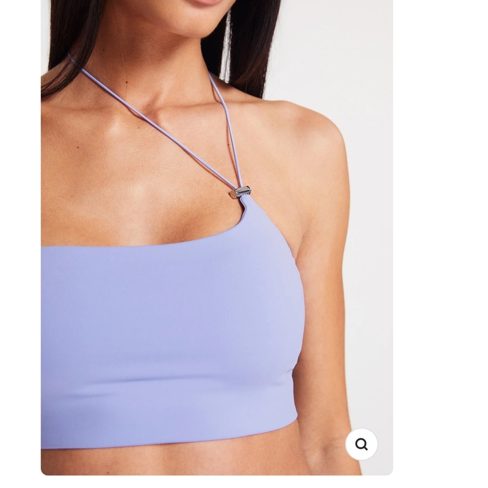 BANDIER Active Top One Shoulder Strap Athleisure Lavender Purple‎ Size: Medium